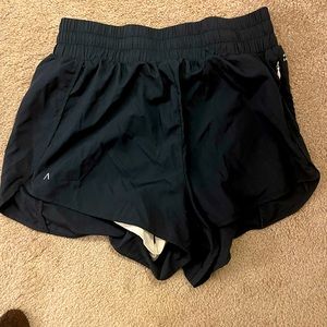 Navy running shorts